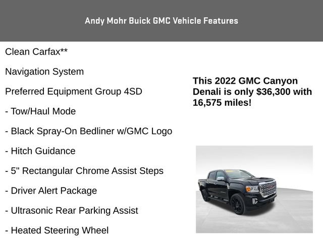 Used 2022 GMC Canyon Denali w/ Denali Black Edition Package image 4