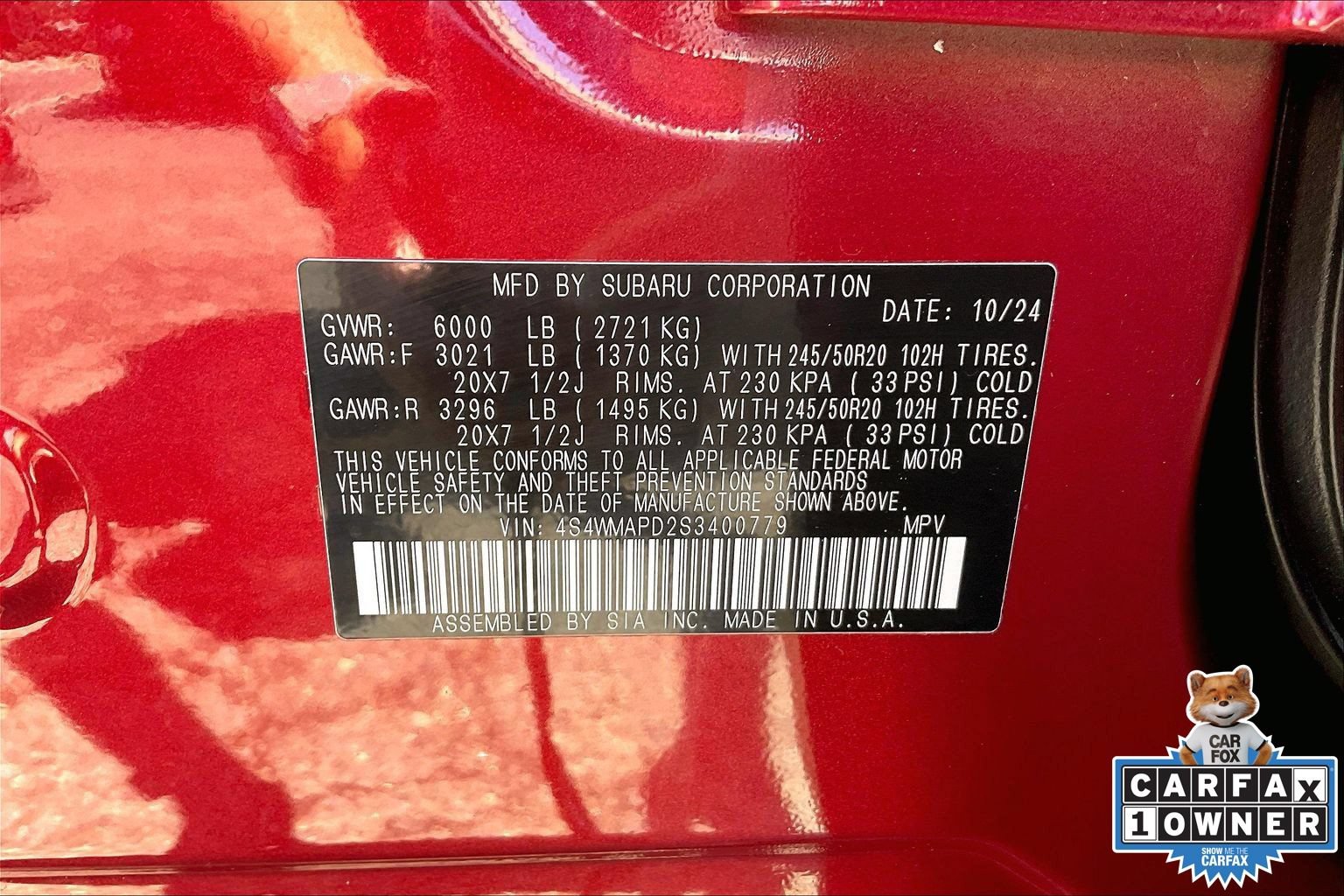 Certified 2025 Subaru Ascent Limited AWD/4WD image 33
