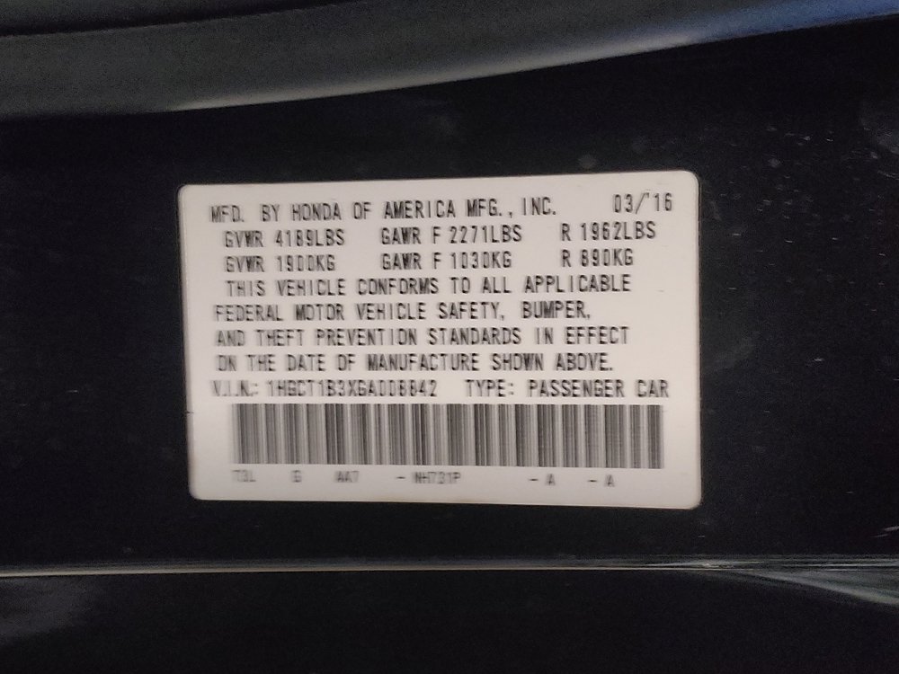 Used 2016 Honda Accord LX-S image 33