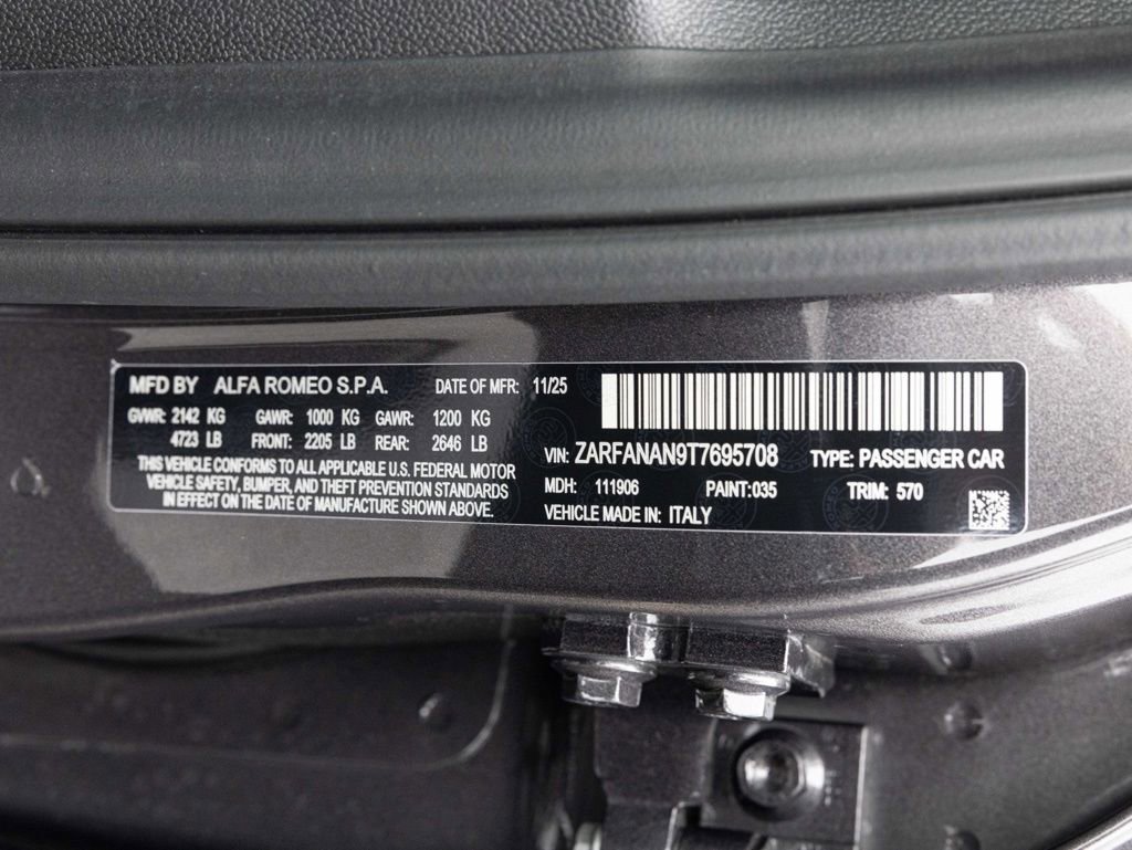 New 2026 Alfa Romeo Giulia AWD w/ Driving Assist Package image 73