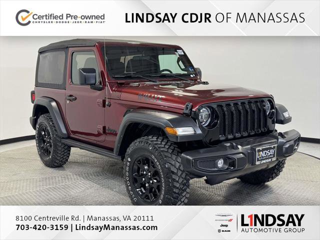 Certified 2021 Jeep Wrangler Willys image 1