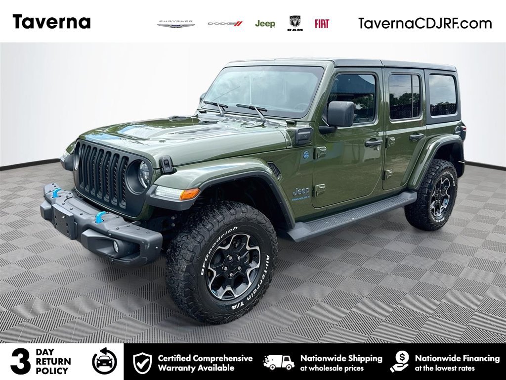 Certified 2023 Jeep Wrangler Unlimited Rubicon 4xe w/ Steel Bumper Group