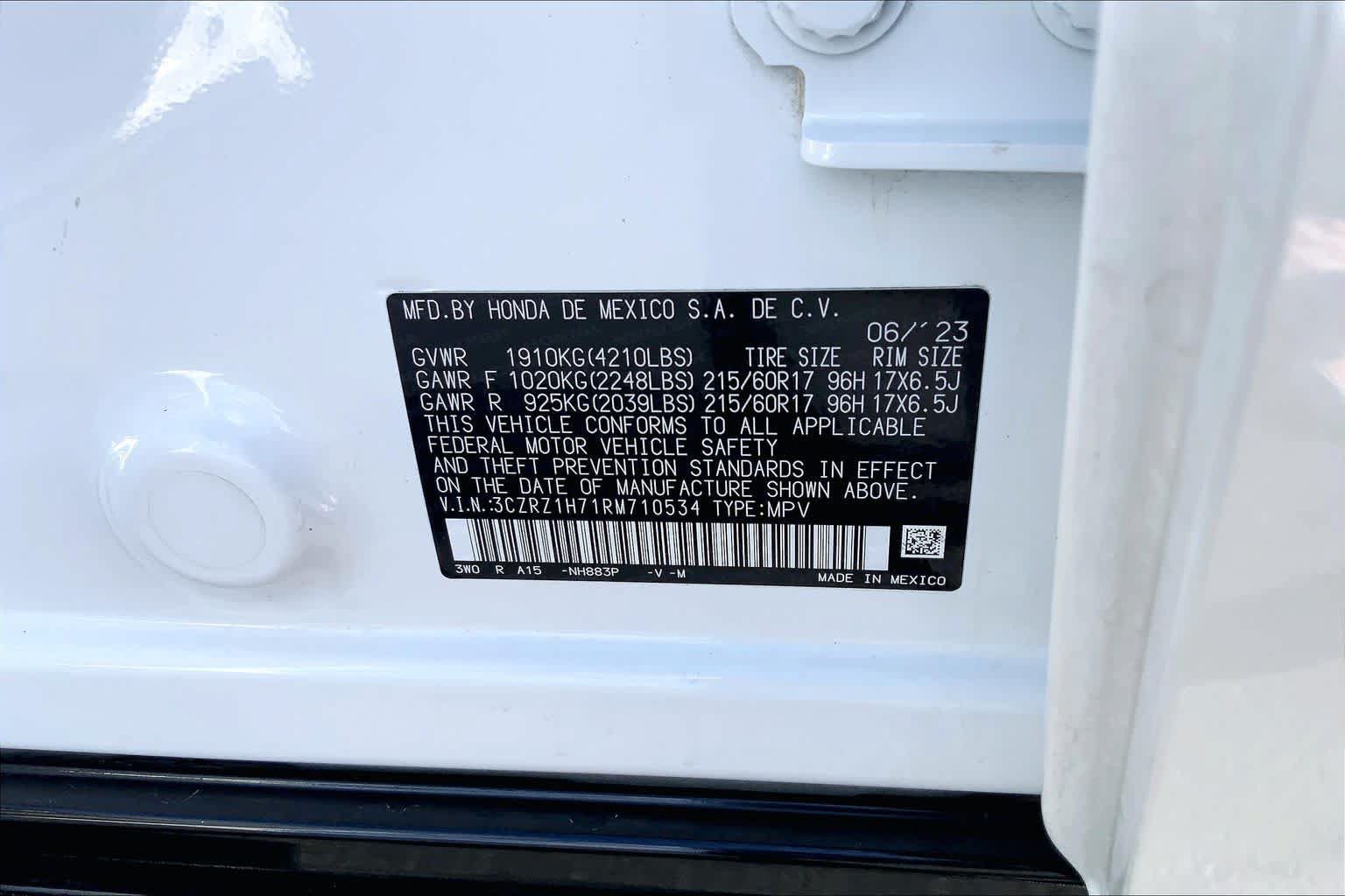 Used 2024 Honda HR-V EX-L image 36