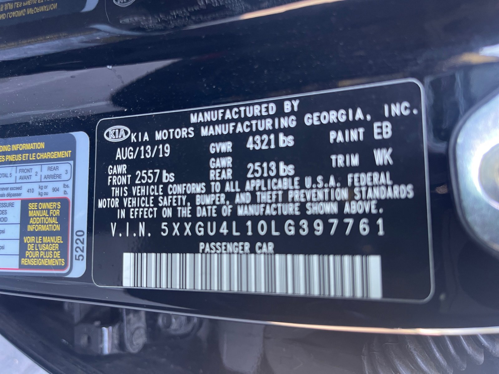 Used 2020 Kia Optima Premium image 27