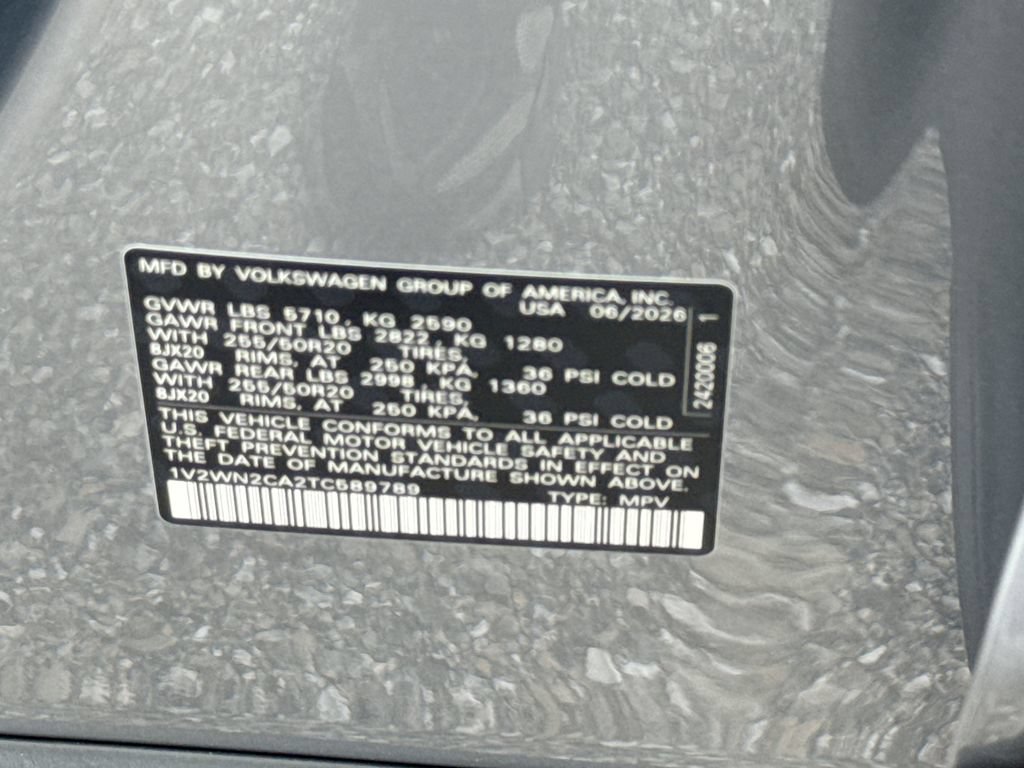New 2026 Volkswagen Atlas SE FWD image 26