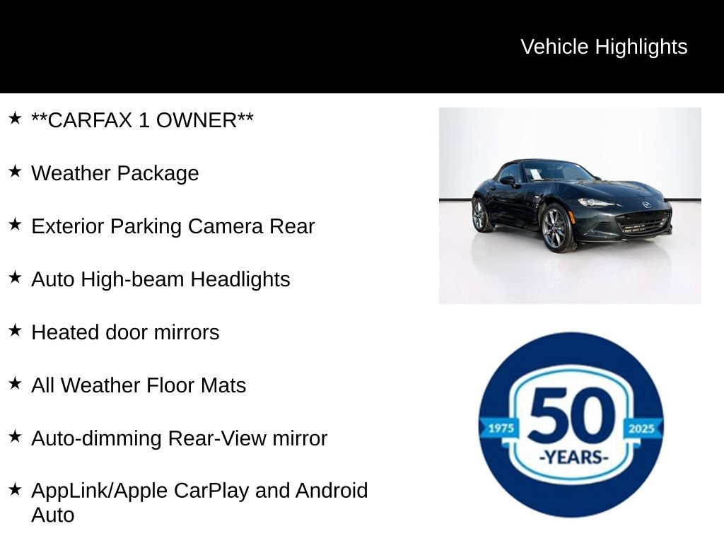 Used 2022 MAZDA MX-5 Miata Grand Touring w/ Weather Package image 7