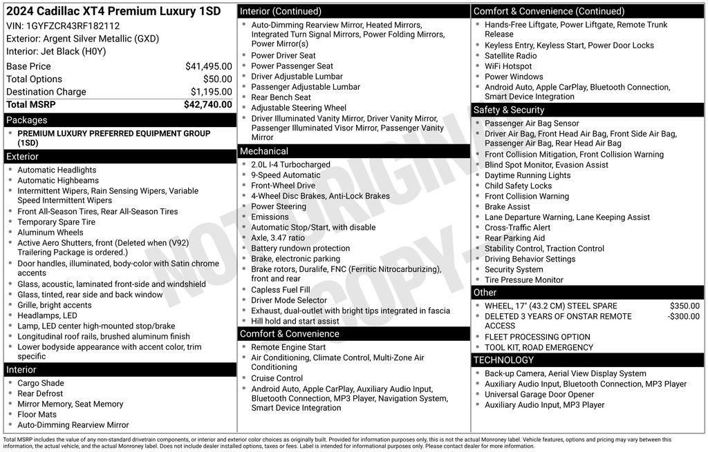Used 2024 Cadillac XT4 Premium Luxury image 7