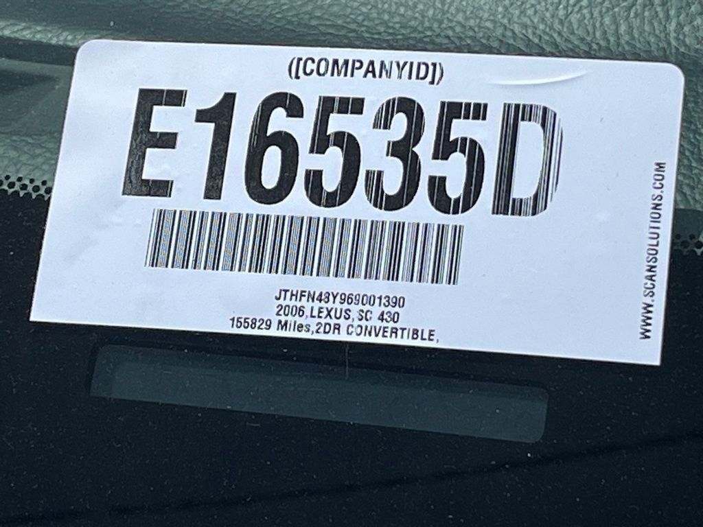 Used 2006 Lexus SC 430 Convertible image 2