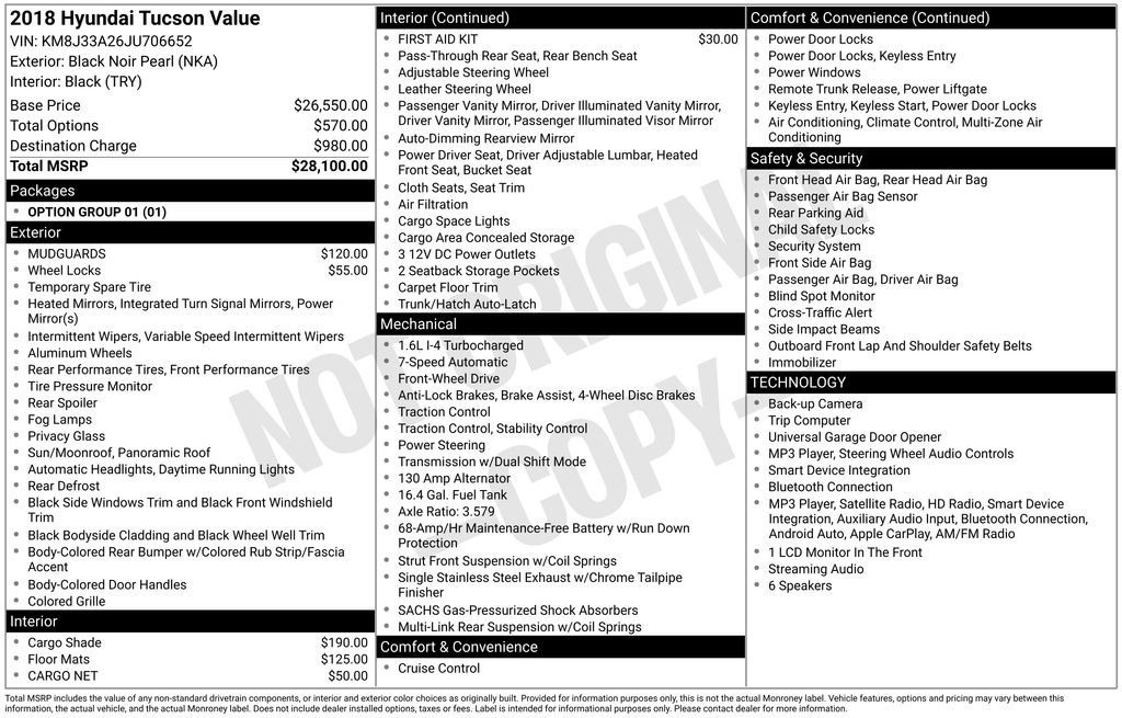 Used 2018 Hyundai Tucson Value FWD image 15