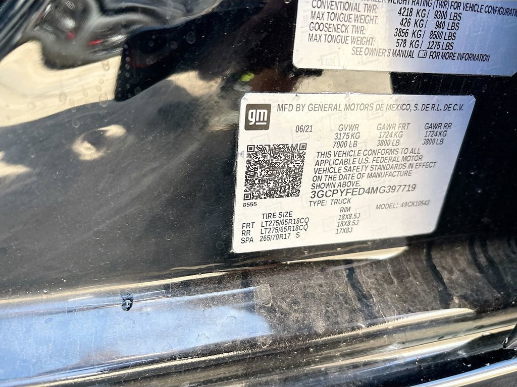 Used 2021 Chevrolet Silverado 1500 LT Trail Boss w/ Bed Protection Package image 30