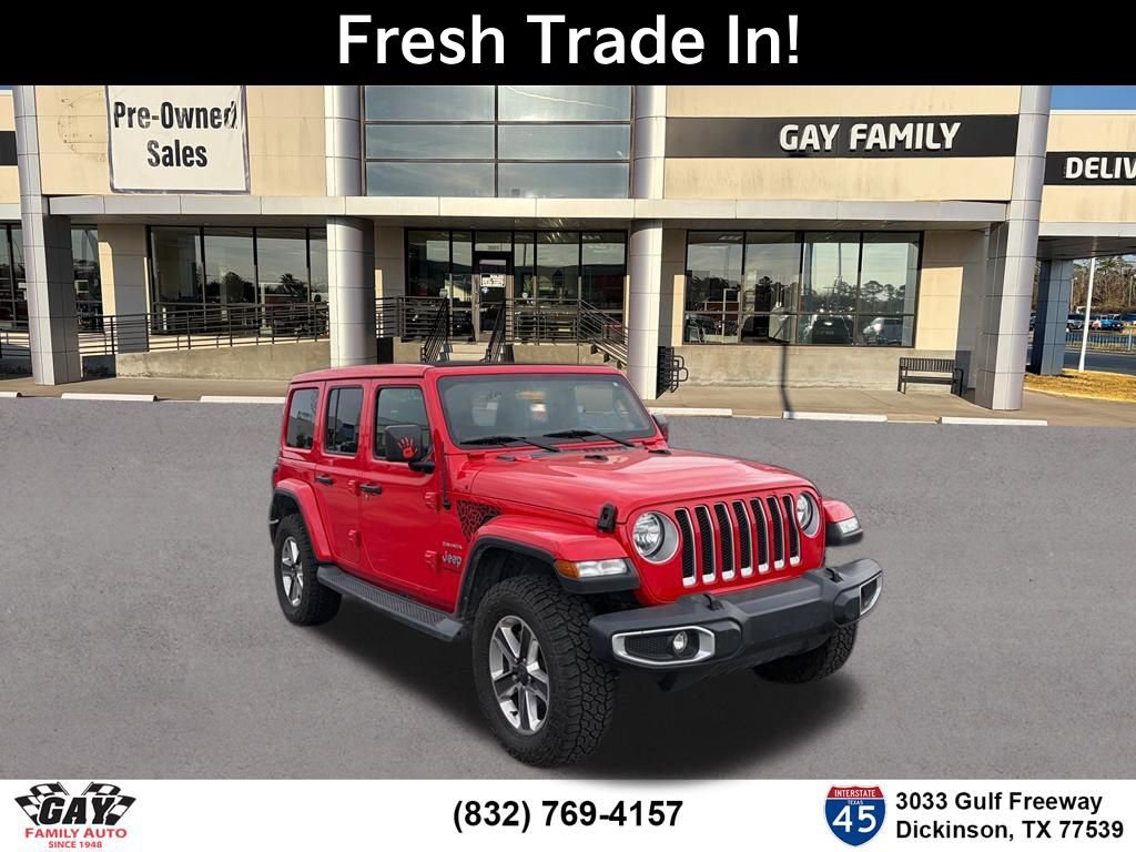 Used 2018 Jeep Wrangler Unlimited Sahara w/ Uconnect 4C Nav & Sound Group image 1