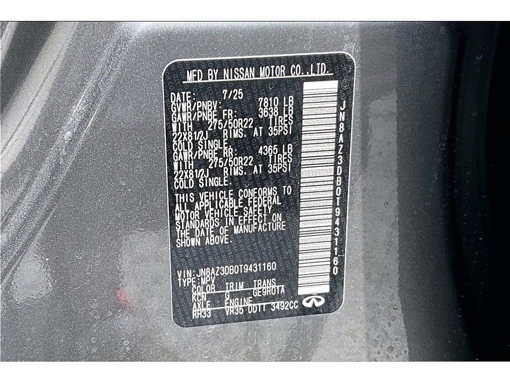 Used 2026 INFINITI QX80 4WD w/ Sport Exterior Package image 34