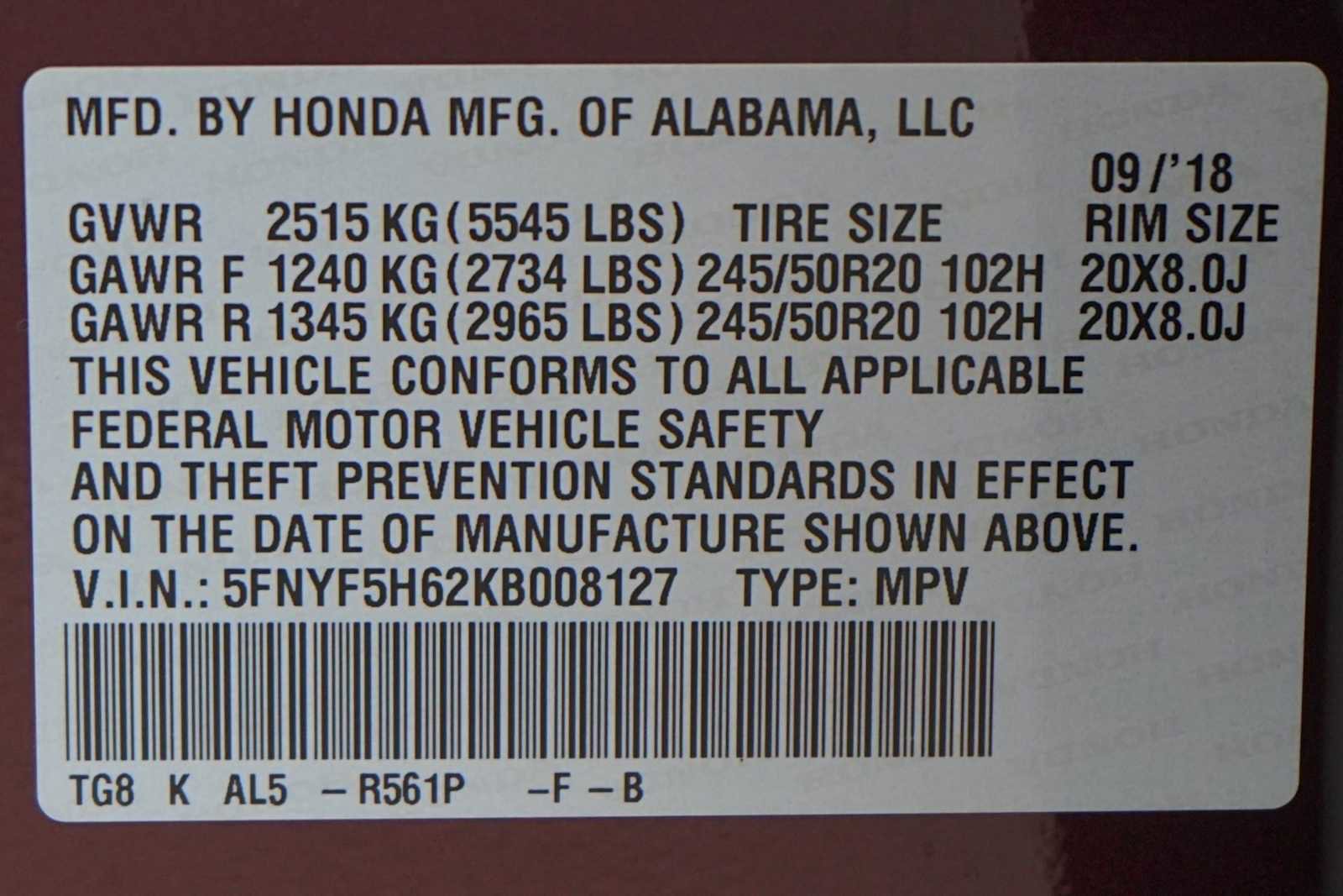 Used 2019 Honda Pilot Touring image 30