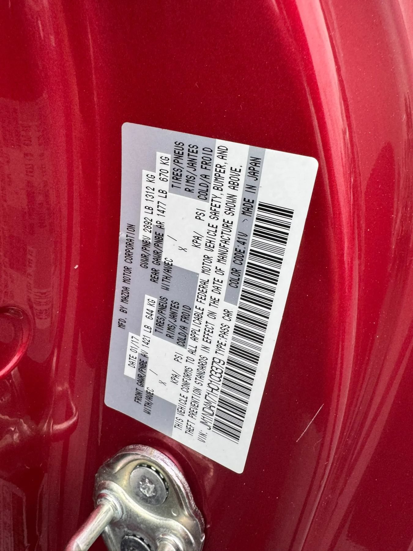 Used 2017 MAZDA MX-5 Miata RF Grand Touring RWD image 26