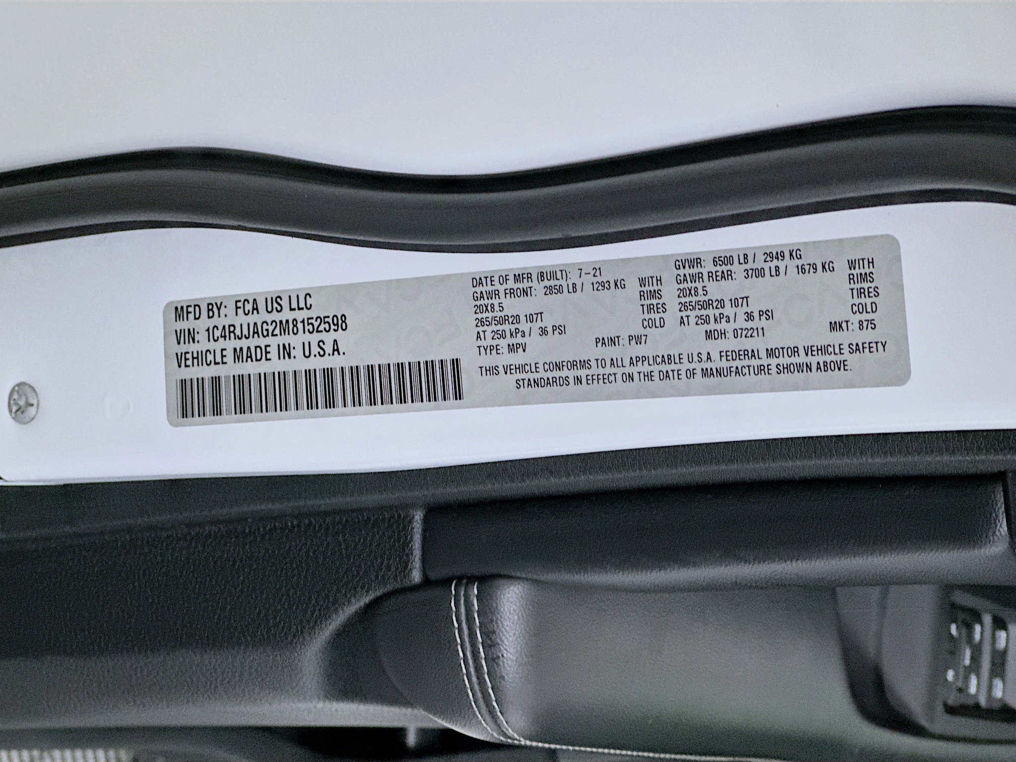 Used 2021 Jeep Grand Cherokee L Laredo RWD image 12