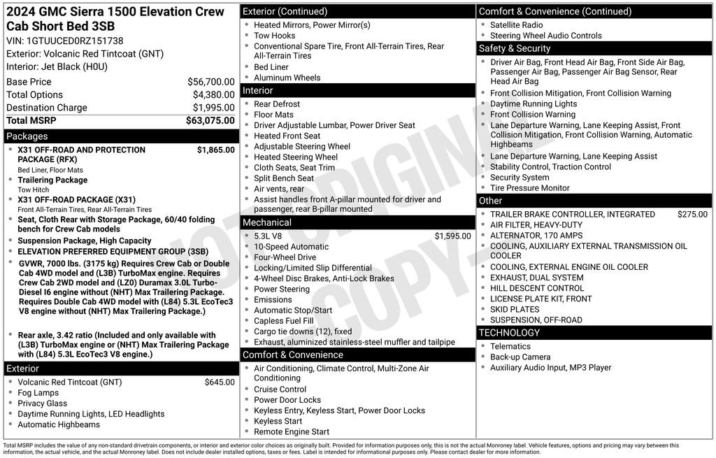 Used 2024 GMC Sierra 1500 Elevation image 32