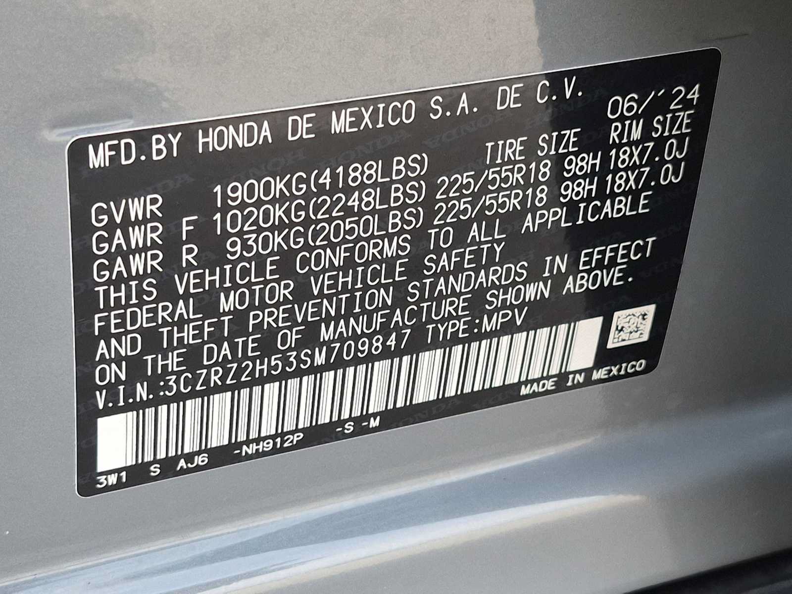 Certified 2025 Honda HR-V Sport image 31