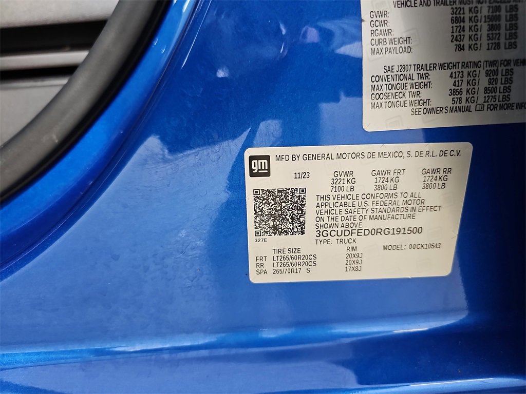 Certified 2024 Chevrolet Silverado 1500 LT Trail Boss w/ Convenience Package II image 40