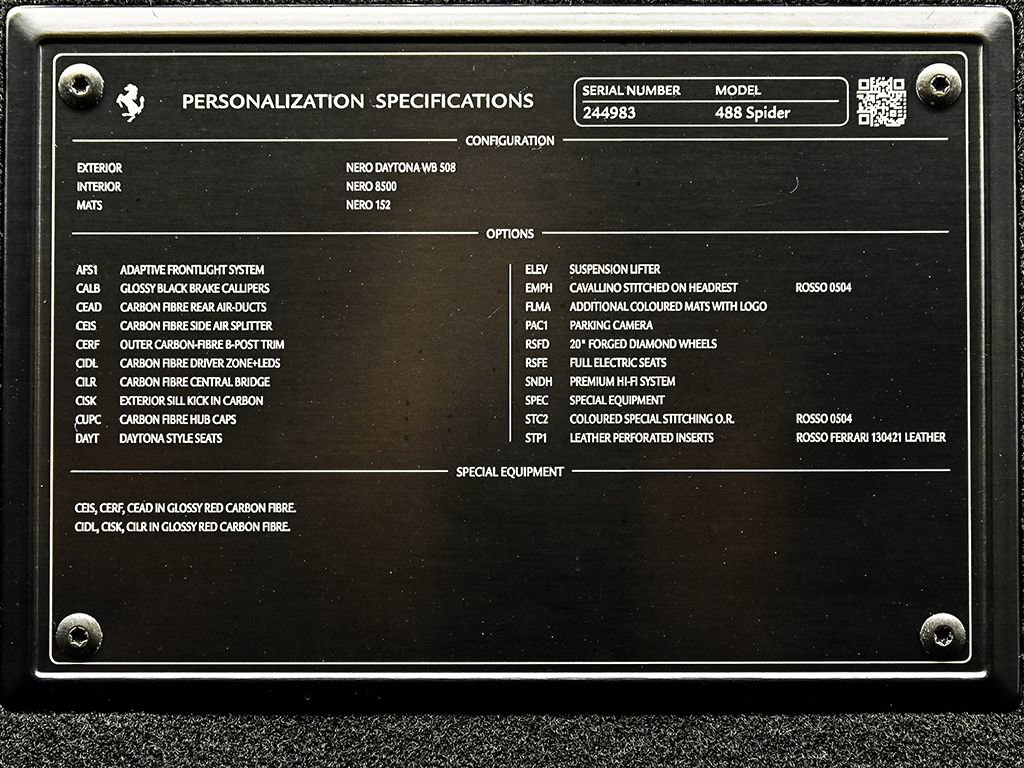 Certified 2019 Ferrari 488 Spider RWD image 38