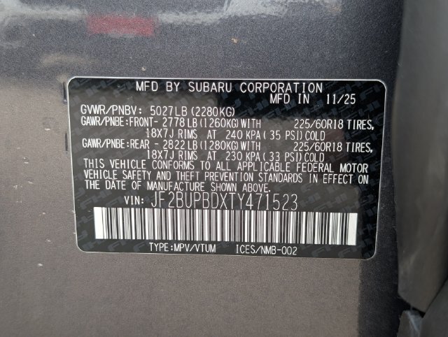Certified 2026 Subaru Outback Premium AWD/4WD image 33