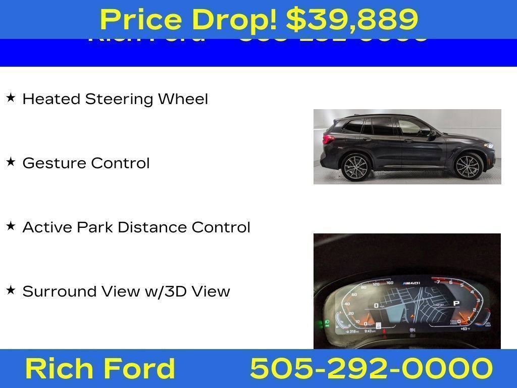 Used 2022 BMW X3 M40i w/ Premium Package AWD/4WD image 52