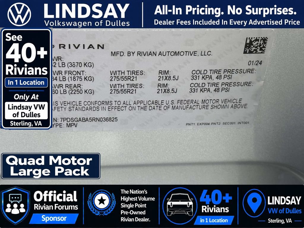 Used 2024 Rivian R1S Adventure AWD/4WD image 31