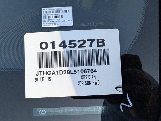 Used 2020 Lexus IS 300 F Sport w/ Blackline Edition RWD image 38