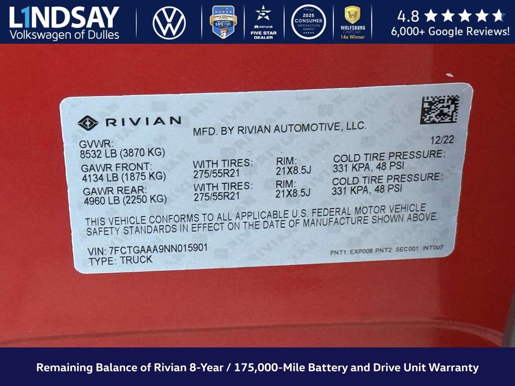 Used 2022 Rivian R1T Adventure image 29