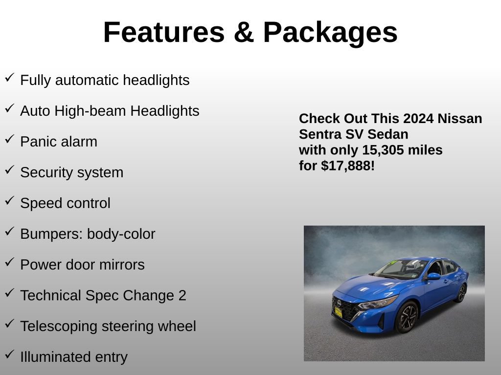 Used 2024 Nissan Sentra SV FWD image 17