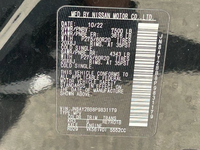 Used 2023 Nissan Armada SL w/ Captain's Chairs Package image 43