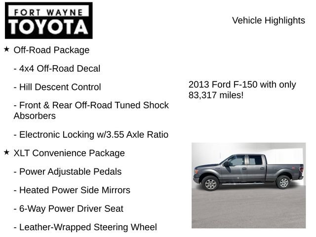 Used 2013 Ford F150 XLT w/ Luxury Equipment Group AWD/4WD image 7