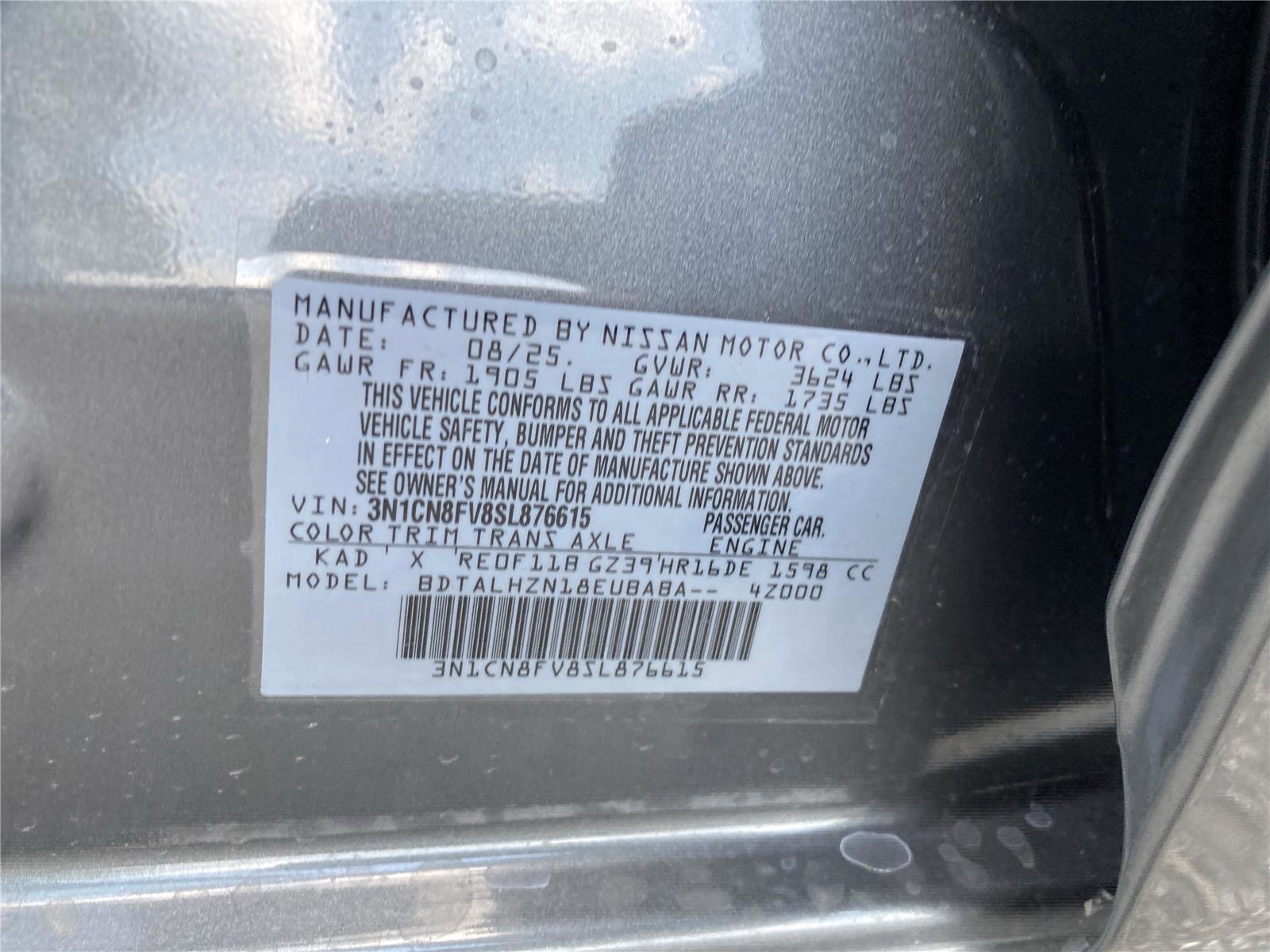 New 2025 Nissan Versa SR w/ Trunk Package image 36