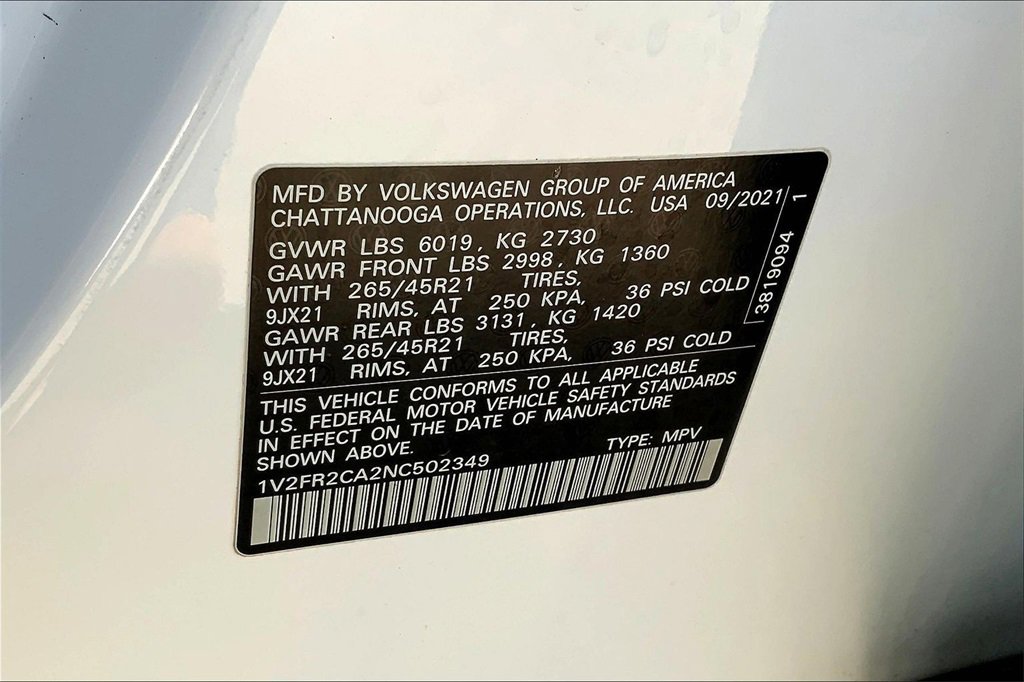 Used 2022 Volkswagen Atlas SEL Premium image 35