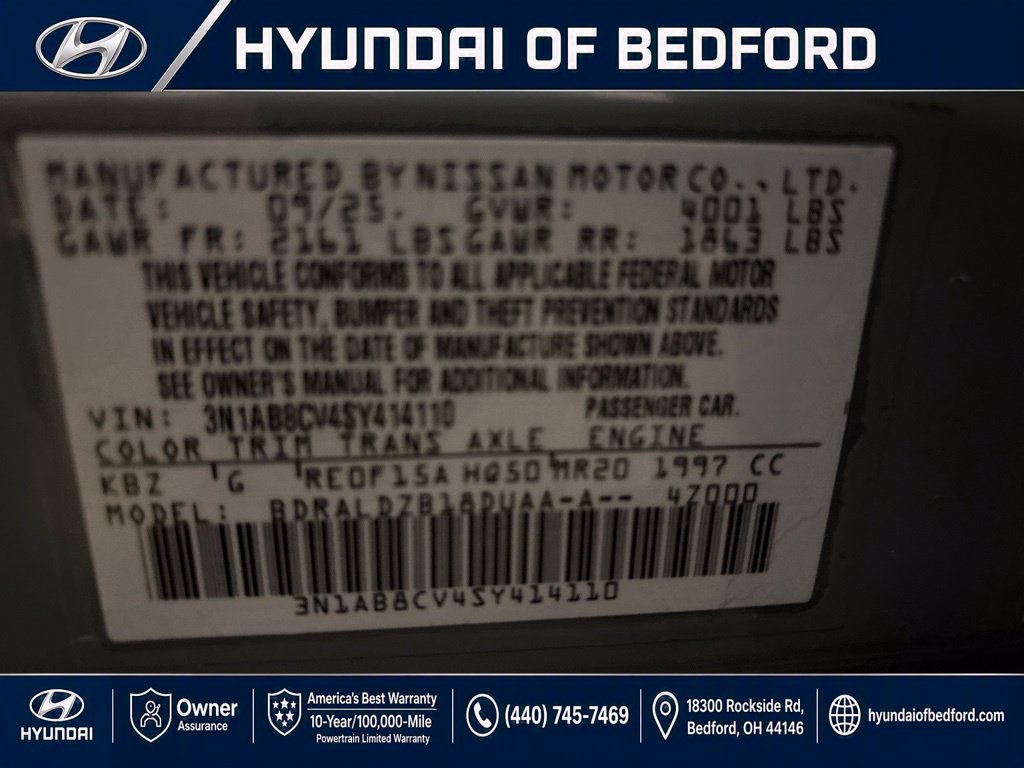 Used 2025 Nissan Sentra SV w/ All-Weather Package FWD image 17