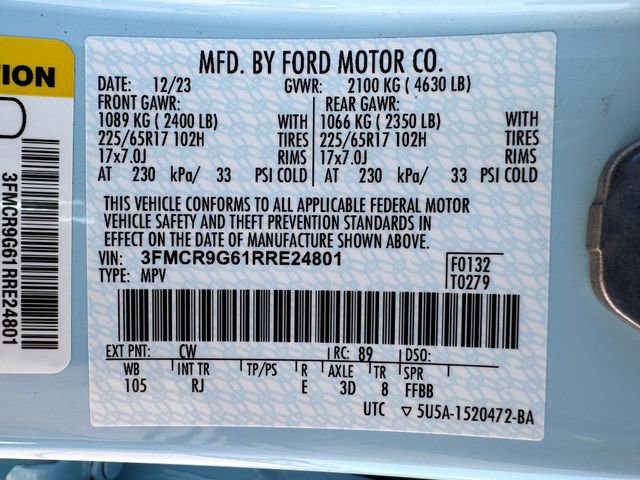 Used 2024 Ford Bronco Sport Heritage w/ Heritage Convenience Package AWD/4WD image 29