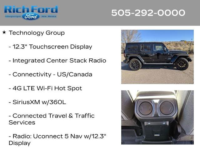 Used 2024 Jeep Wrangler Unlimited Sahara w/ Technology Group image 25
