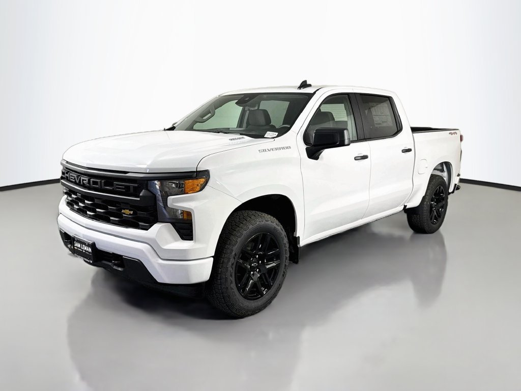 New 2026 Chevrolet Silverado 1500 Custom w/ Turbomax Blackout Package AWD/4WD image 3