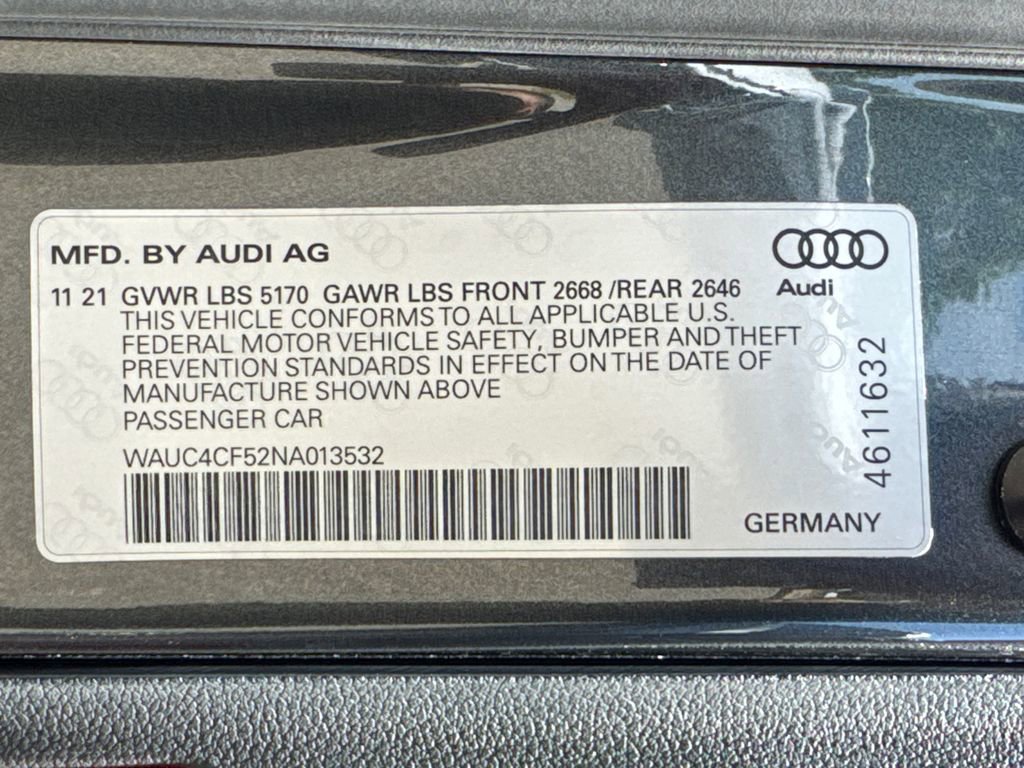 Used 2022 Audi S5 Premium Plus w/ Premium Plus Package AWD/4WD image 34