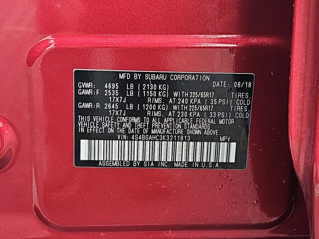 Used 2019 Subaru Outback 2.5i Premium w/ Popular Package #2 AWD/4WD image 39