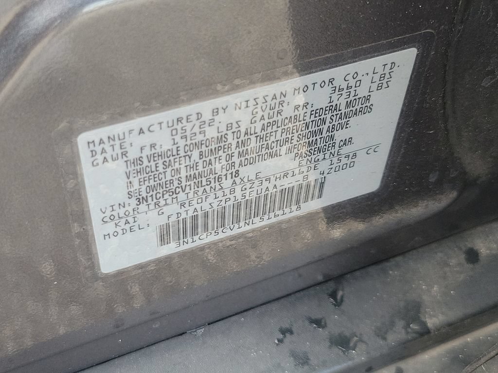 Certified 2022 Nissan Kicks SV FWD image 31