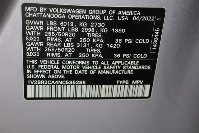 Used 2022 Volkswagen Atlas SEL image 32