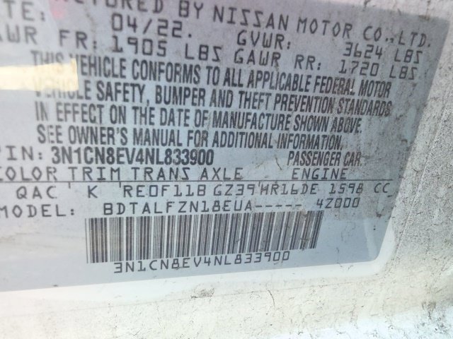 Used 2022 Nissan Versa SV FWD image 2