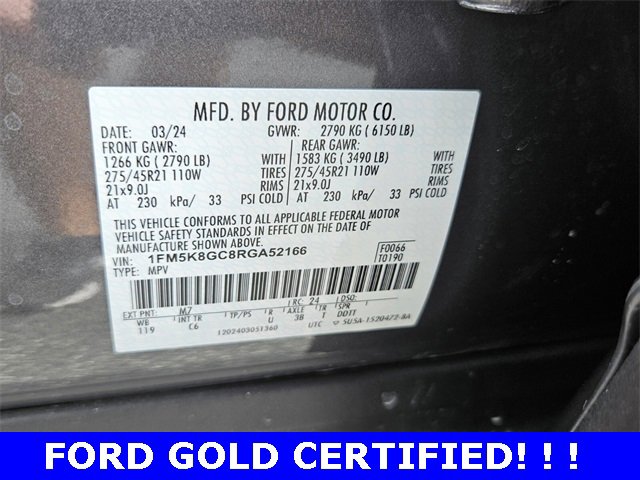 Used 2024 Ford Explorer ST w/ Equipment Group 401A image 20