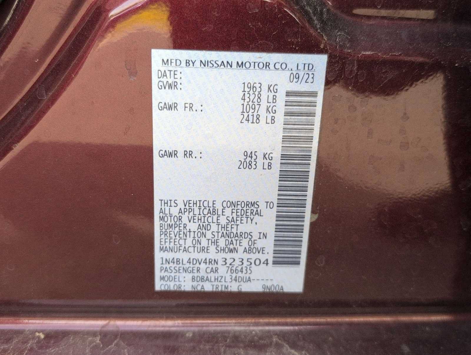 Used 2024 Nissan Altima 2.5 SV FWD image 34