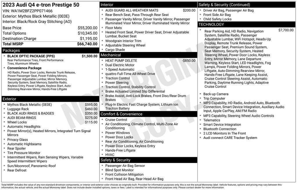 Certified 2023 Audi Q4 e-tron Prestige w/ Black Optic Package AWD/4WD image 14