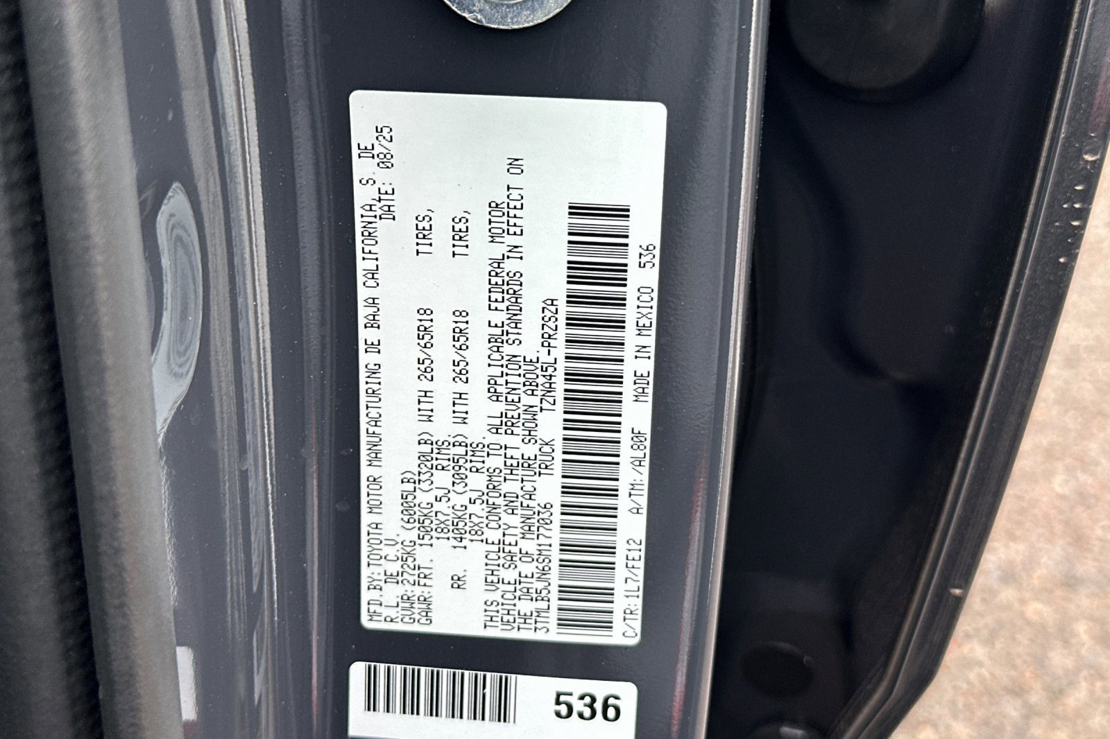 New 2025 Toyota Tacoma TRD Sport image 22