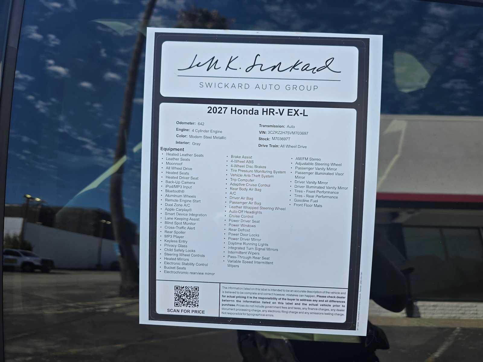 Used 2027 Honda HR-V EX-L image 15