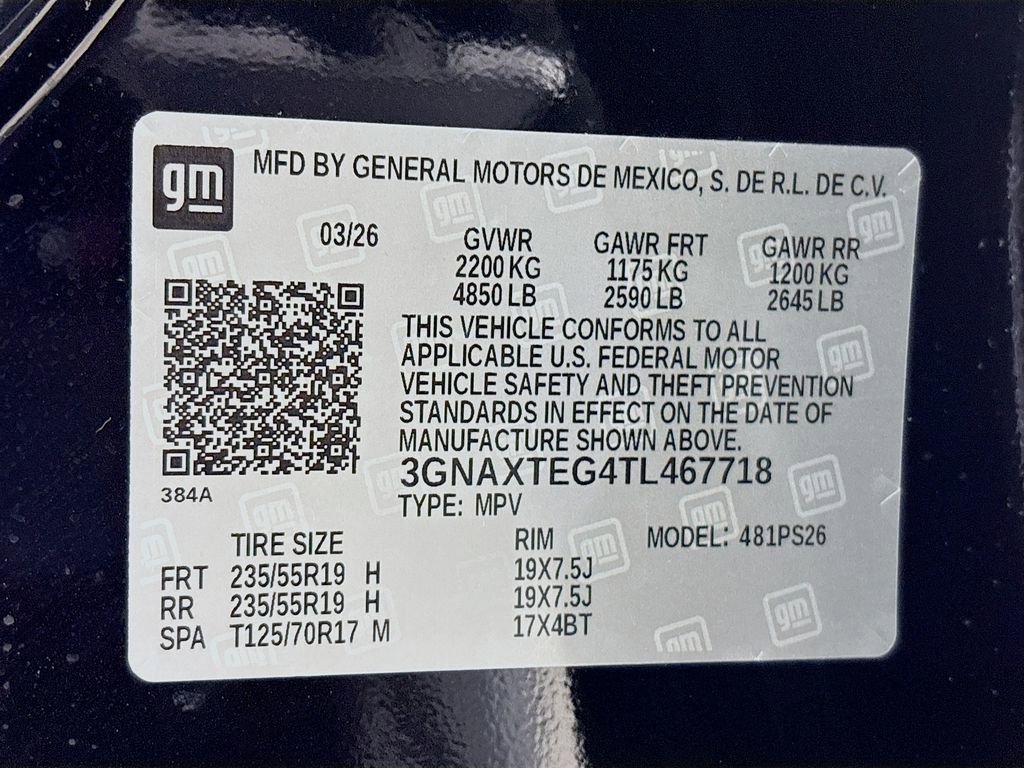 New 2026 Chevrolet Equinox RS w/ Convenience Package III AWD/4WD image 32