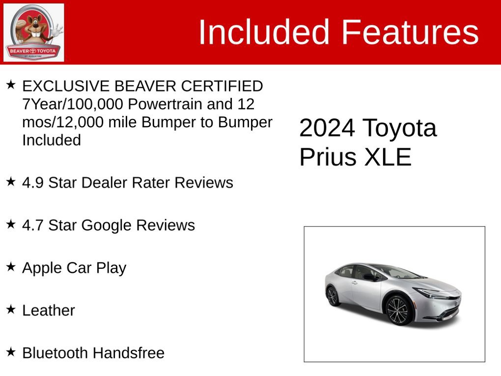 Used 2024 Toyota Prius XLE FWD image 4