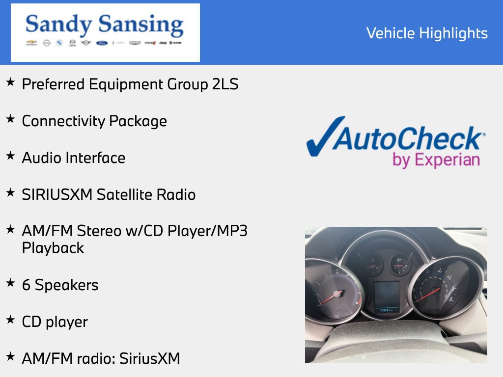 Used 2012 Chevrolet Cruze LS w/ Connectivity Package FWD image 7